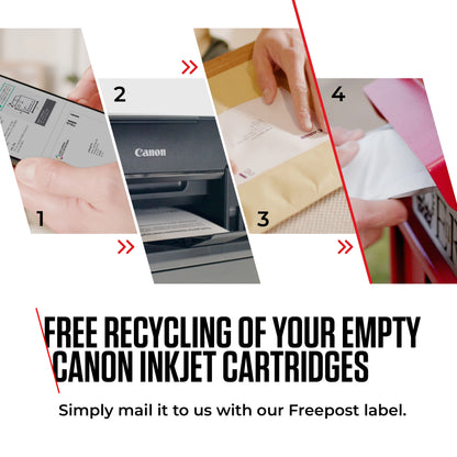 Canon PG-560XL / CL-561XL High Yield Genuine Ink Cartridges, Pack of 2 Colour & Black ; Includes 50 Sheets of 4x6 Canon Photo Paper - 3712C008