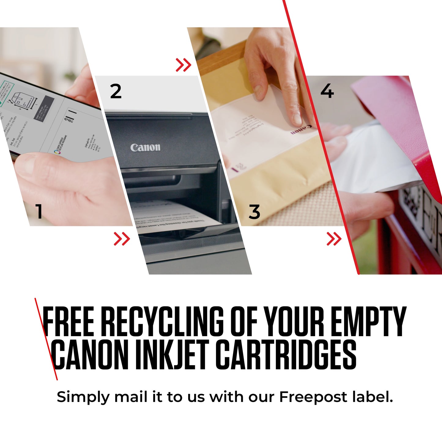 Canon PG-540L / CL-541XL High Yield Genuine Ink Cartridges, Pack of 2 Colour & Black ; Includes 50 Sheets of 4x6 Canon Photo Paper - 5224B012