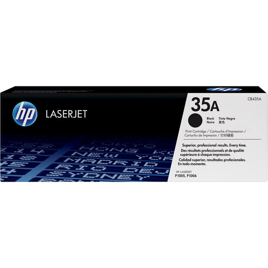 HP 35A Black Original LaserJet Toner Cartridge Page Yield 1500 CB435A