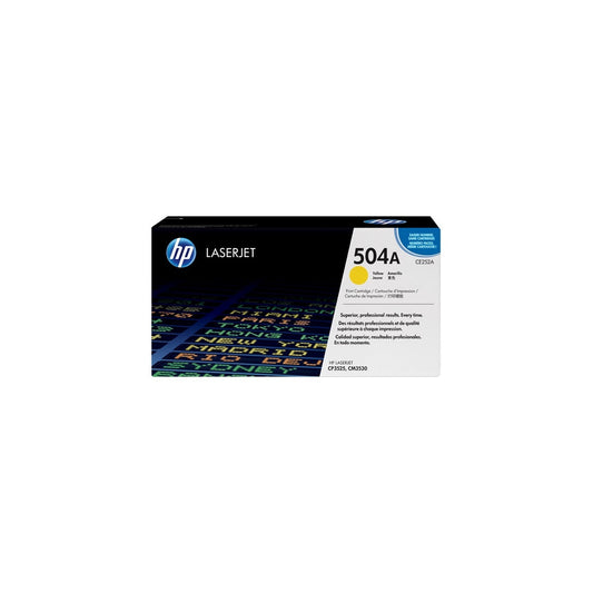 HP 504A Yellow Original LaserJet Toner Cartridge Page Yield 7000 CE252A