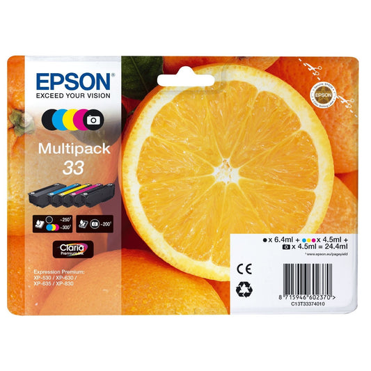 Epson Original 5-Colours T33 Claria Premium Ink Pack