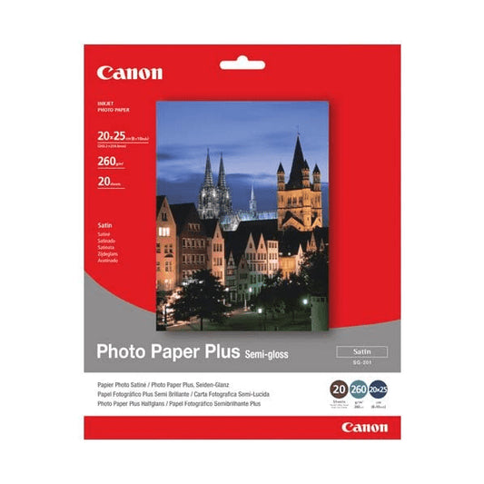 Canon SG-201 Semi-Gloss Photo Paper Plus 8x10 - 1686B018
