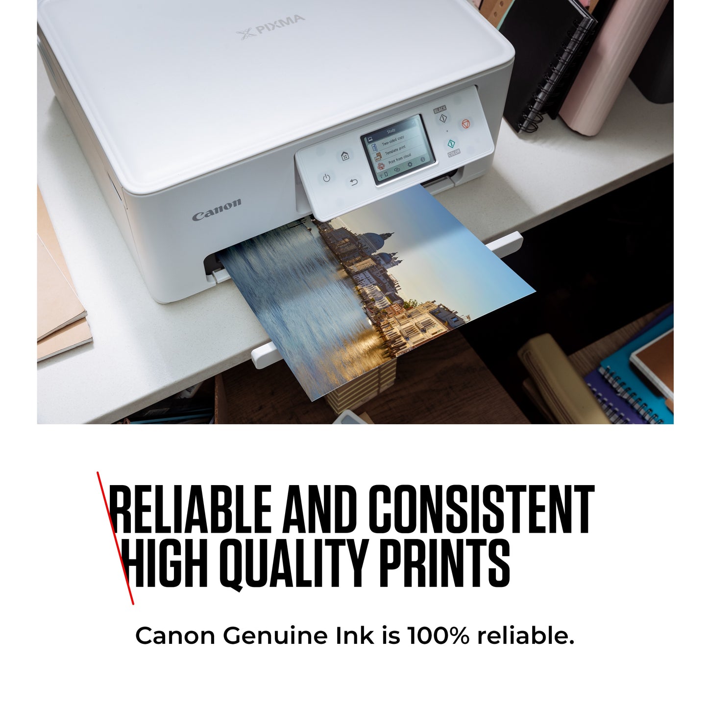 Canon PG-560XL / CL-561XL High Yield Genuine Ink Cartridges, Pack of 2 Colour & Black ; Includes 50 Sheets of 4x6 Canon Photo Paper - 3712C008