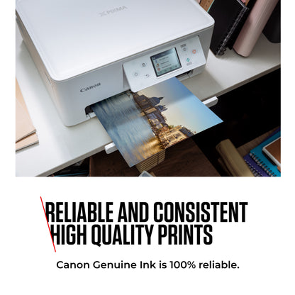Canon PG-560XL / CL-561XL High Yield Genuine Ink Cartridges, Pack of 2 Colour & Black ; Includes 50 Sheets of 4x6 Canon Photo Paper - 3712C008