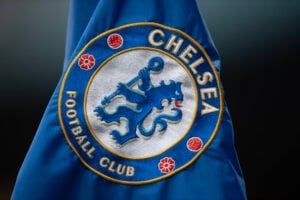 Chelsea confirmed lineup - image of the club logo on a corner flag