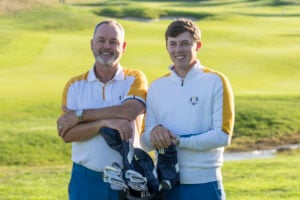 Matt Fitzpatrick and his caddie Billy Foster