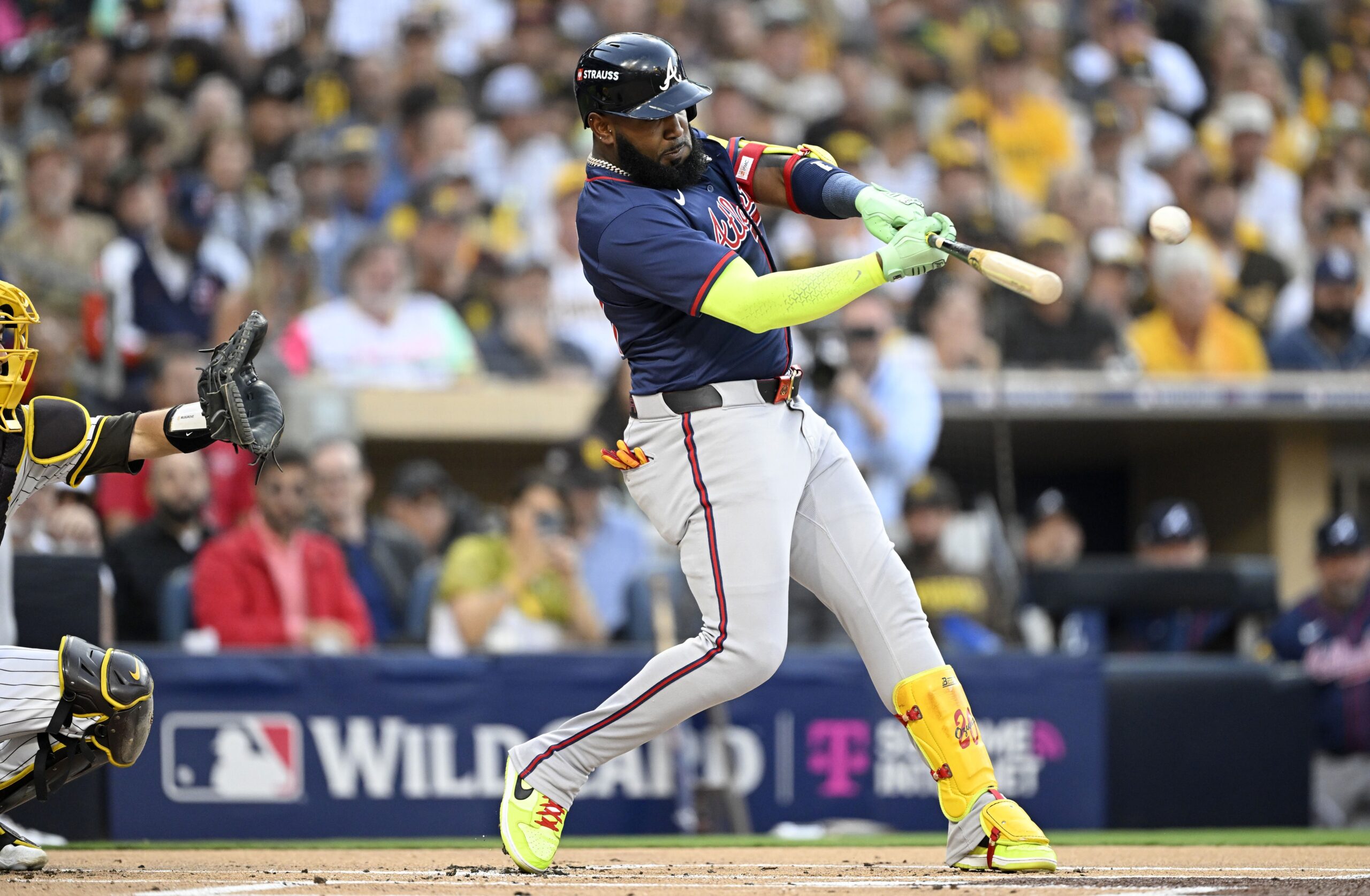 Marcell Ozuna is entering the last year of his contract with the Braves. Will Atlanta re-sign him if he has a strong season?