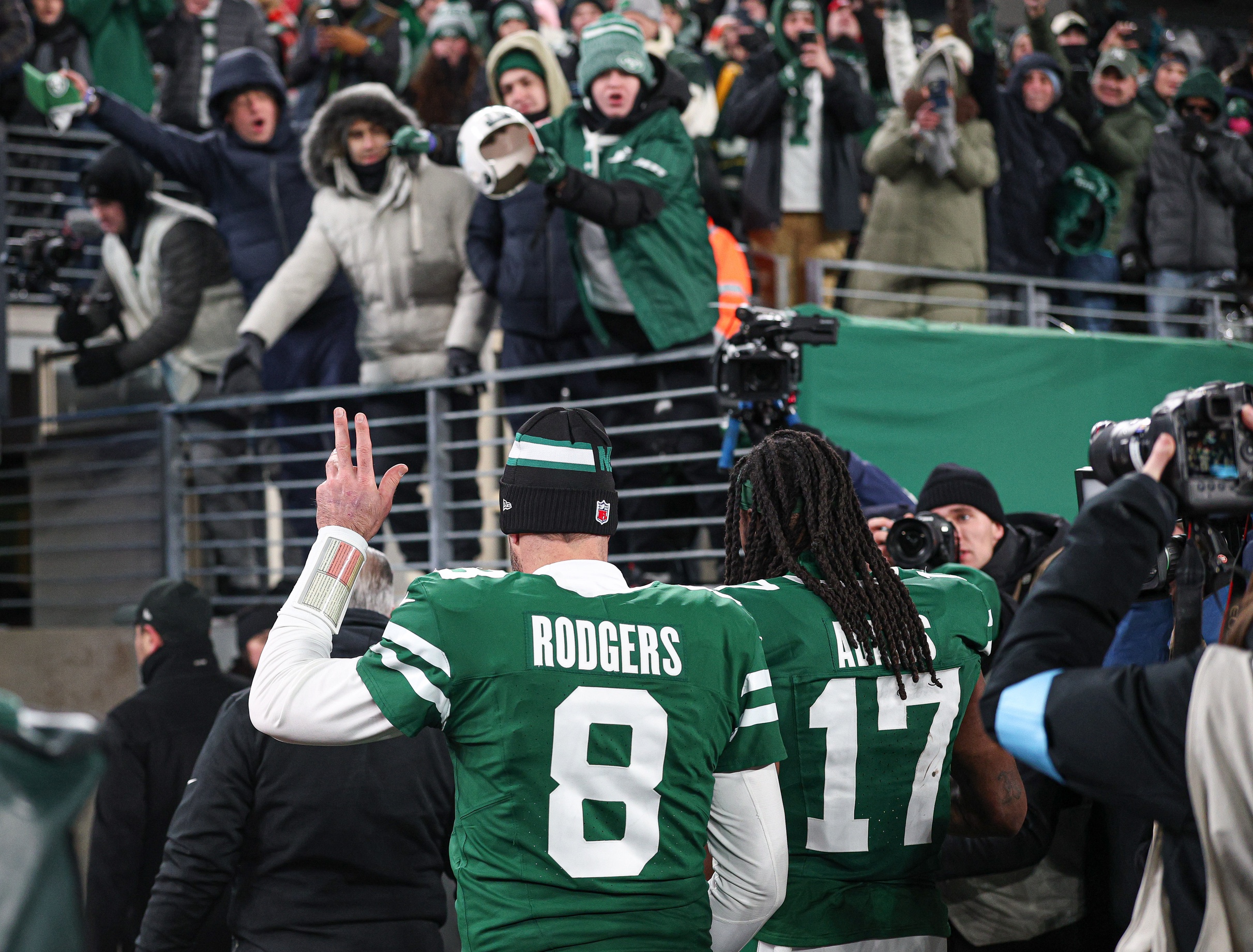 Former New York Jets quarterback Aaron Rodgers