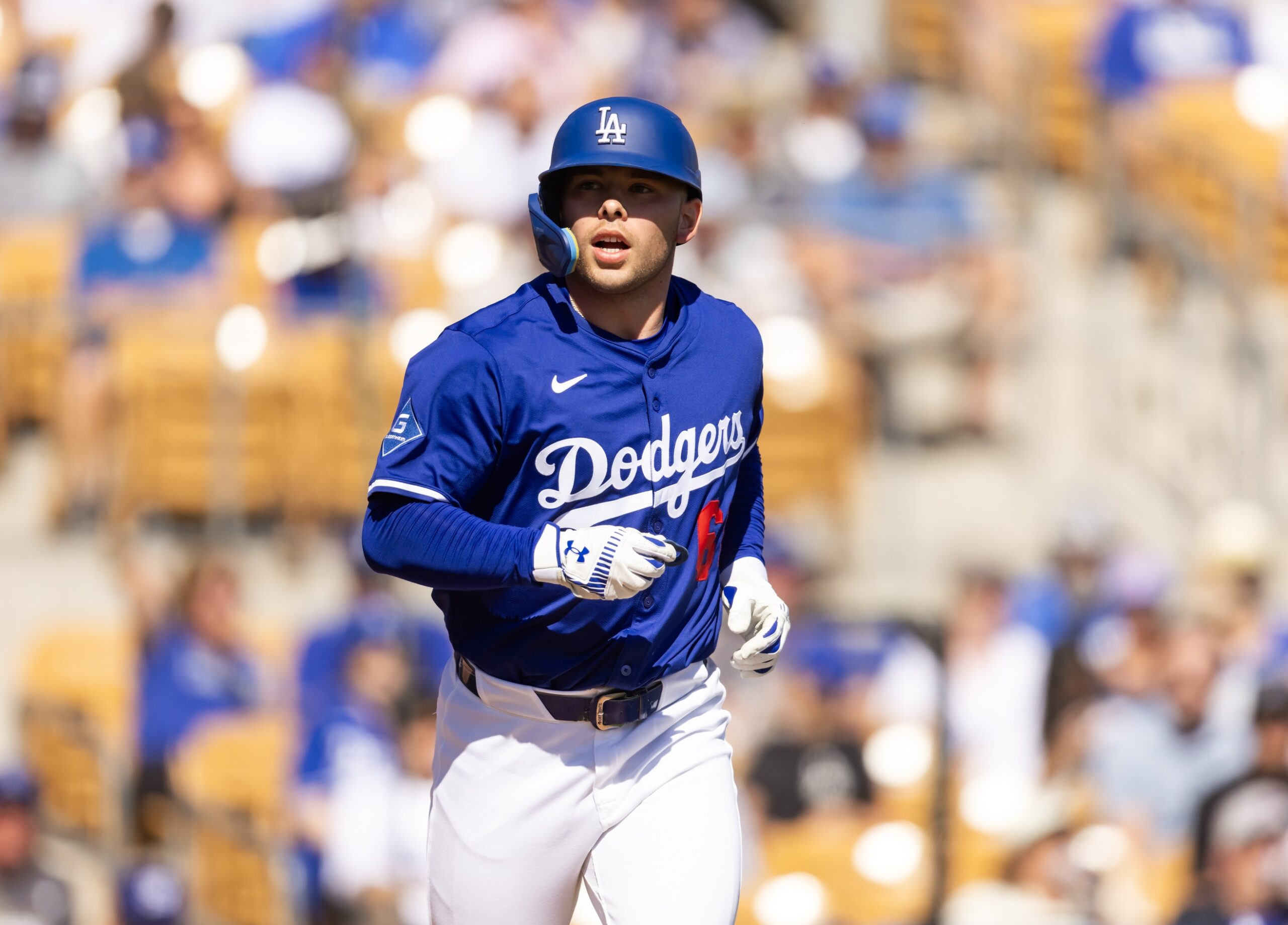 Dalton Rushing did not make the Dodgers' big league roster to start the season