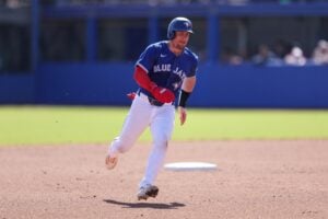 Catcher Tyler Heineman is one player involved in a tight competition for a spot on the Blue Jays roster spot.