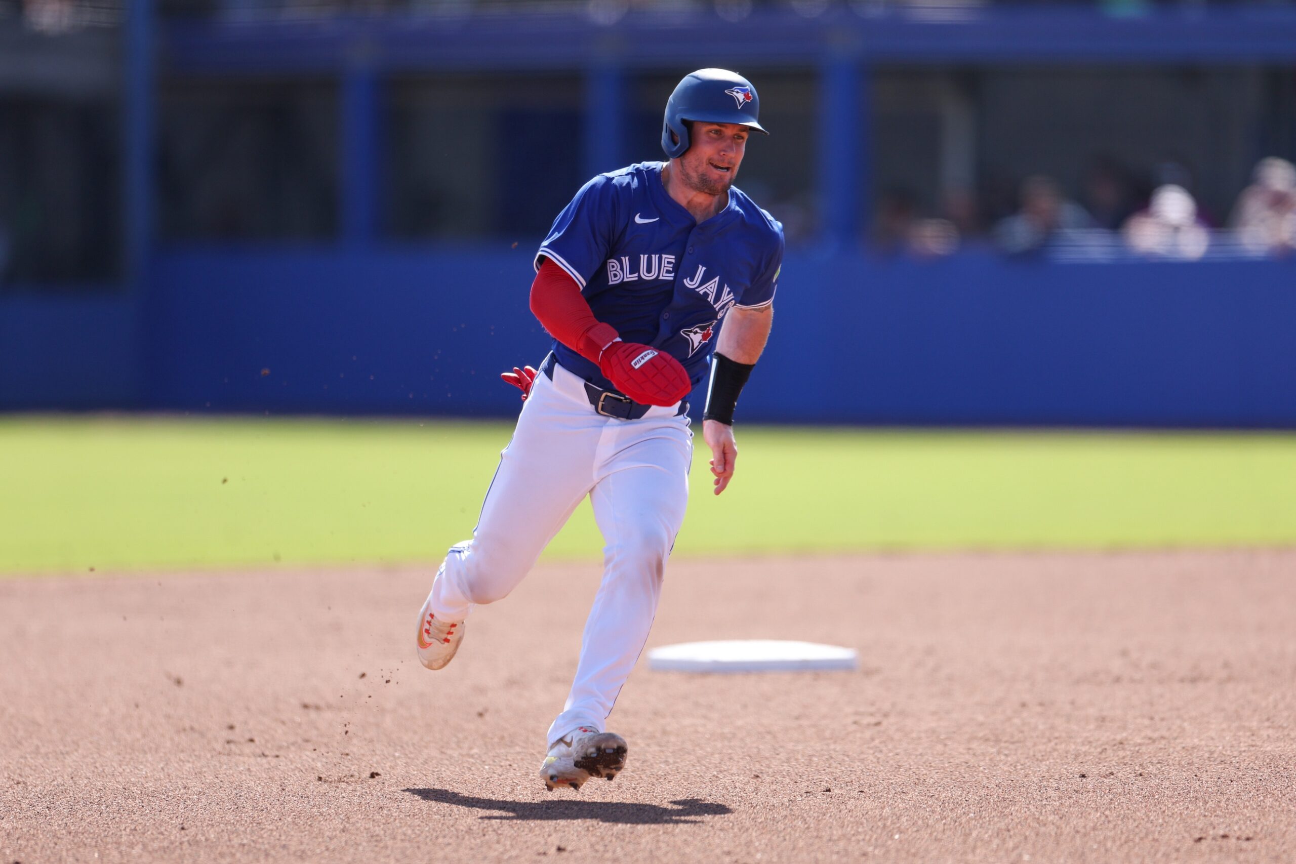 Catcher Tyler Heineman is one player involved in a tight competition for a spot on the Blue Jays roster spot.